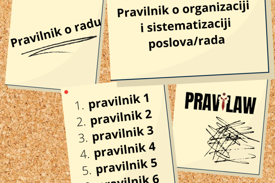 FIRMA SA PREKO 10 ZAPOSLENIH - 5 OBAVEZNIH PRAVILNIKA